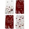Artoid Mode Brown Flowers Wildflower Fall Kitchen Towels Dish Towels, 18×26 Inch Farmhouse Home Sweet Home Autumn Decoration Hand Towels Set of 4