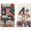 Artoid Mode Checkered Stripes Star Freedom 4th of July Kitchen Towels Dish Towels, 18×26 Inch Independence Day Decoration Cleaning Set of 2