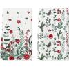 Artoid Mode Holly Poinsettia Flower Winter Kitchen Towels Dish Towels, 18×26 Inch Farmhouse Holiday Decoration Cleaning Set of 2