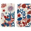 Artoid Mode Leaves Star Fireworks 4th of July Kitchen Towels Dish Towels, 18×26 Inch Independence Day Decoration Cleaning Set of 2