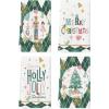 Artoid Mode Pink Nutcrackers Tree Holly Jolly Merry Christmas Kitchen Towels Dish Towels, 18×26 Inch Seasonal Winter Xmas Decoration Hand Towels Set of 4(Green)