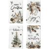 Artoid Mode Xmas Tree Pinecone Ornaments Christmas Kitchen Towels Dish Towels, 18×26 Inch Farmhouse Holiday Winter Decoration Cleaning Set of 4