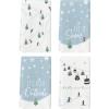 Artoid Mode Xmas Trees Cable Car Ski Winter Kitchen Towels Dish Towels, 18×26 Inch Farmhouse Holiday Snowflake Decoration Cleaning Set of 4