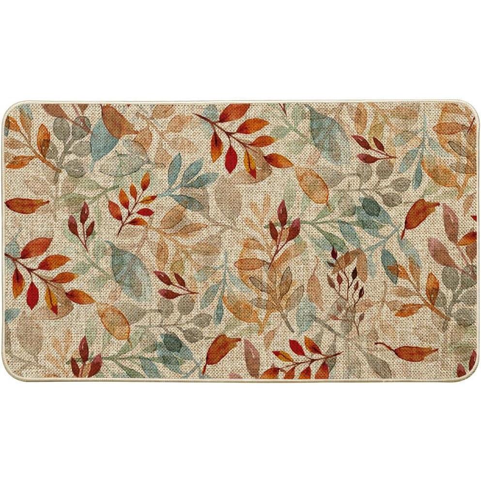 image:imageArtoid Mode Leaves Eucalyptus Fall Doormat Autumn Home Decor LowProfile Switch Rug Door Mat Floor Mat for Indoor Outdoor 17x29 InchBeige