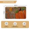 Artoid Mode Wood Hi Pumpkin Fall Doormat, Autumn Home Decor Low-Profile Door Mat Switch Rug Floor Mat for Indoor Outdoor 17×29 Inch