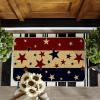 Artoid Mode Multicolor Stripes Stars Patriotic 4TH of July Doormat, Memorial Day Home Decor Low-Profile Switch Rug Door Mat Floor Mat for Indoor Outdoor 17×29 Inch