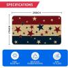 Artoid Mode Multicolor Stripes Stars Patriotic 4TH of July Doormat, Memorial Day Home Decor Low-Profile Switch Rug Door Mat Floor Mat for Indoor Outdoor 17×29 Inch