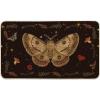 Artoid Mode Poppy Moth Mushroom Moon Spring Doormat, Home Summer Decor Low-Profile Switch Rug Door Mat Floor Mat for Indoor Outdoor 17×29 Inch
