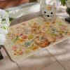Artoid Mode Rabbit Bunny Eggs Flowers Basket Easter Doormat, Home Decor Low-Profile Switch Rug Door Mat Floor Mat for Indoor Outdoor 17×29 Inch