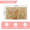 Artoid Mode Rabbit Bunny Eggs Flowers Basket Easter Doormat, Home Decor Low-Profile Switch Rug Door Mat Floor Mat for Indoor Outdoor 17×29 Inch