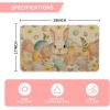 Artoid Mode Rabbit Bunny Eggs Leaves Flowers Easter Doormat, Home Decor Low-Profile Switch Rug Door Mat Floor Mat for Indoor Outdoor 17×29 Inch