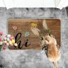 Artoid Mode Rabbit Bunny Flowers Hi Easter Doormat, Home Decor Low-Profile Switch Rug Door Mat Floor Mat for Indoor Outdoor 17×29 Inch