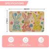 Artoid Mode Rabbit Bunny Love Heart Easter Doormat, Home Decor Low-Profile Switch Rug Door Mat Floor Mat for Indoor Outdoor 17×29 Inch