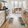 Artoid Mode American Flag Stars Eucalyptus Patriotic 4th of July Kitchen Mats Set of 2, Memorial Day Home Decor Kitchen Rugs for Floor – 17×29 and 17×47 Inch
