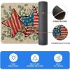 Artoid Mode American Flag Stars Eucalyptus Patriotic 4th of July Kitchen Mats Set of 2, Memorial Day Home Decor Kitchen Rugs for Floor – 17×29 and 17×47 Inch