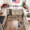 Artoid Mode Home Sweet Home Stars Beads 4TH of July Patriotic Kitchen Mats Set of 2, Memorial Day Home Decor Kitchen Rugs for Floor – 17×29 and 17×47 Inch