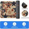 Artoid Mode Stars Independence Day Patriotic 4th of July Kitchen Mats Set of 2, Memorial Day Home Decor Kitchen Rugs for Floor – 17×29 and 17×47 Inch