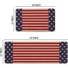 Artoid Mode Stars Stripes Patriotic 4th of July Kitchen Mats Set of 2, Memorial Day Independence Day Home Decor Kitchen Rugs – 17×29 and 17×47 Inch
