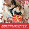 Artoid Mode Beige House Xmas Tree Christmas Runner Rug, Winter Home Decor Low-Profile Non-Slip Washable Carpet Runner for Hallways Kitchen Laundry Bedroom Bathroom 2×6 Feet(Beige)