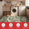 Artoid Mode Green Pine Tree House Christmas Door Mat, Winter Home Decor Low-Profile Non-Slip Washable Throw Rug for Kitchen Entryway Front Door Bedroom Bathroom 2×3 Feet(Green)