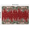 Artoid Mode Red Pine Tree Deer Christmas Door Mat, Winter Home Decor Low-Profile Non-Slip Washable Throw Rug for Kitchen Entryway Front Door Bedroom Bathroom 2×3 Feet(Red)
