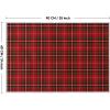 Artoid Mode Red Stripe Plaid Christmas Door Mat, Winter Home Decor Low-Profile Non-Slip Washable Throw Rug for Kitchen Entryway Front Door Bedroom Bathroom 2×3 Feet(Red)