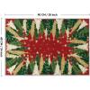 Artoid Mode Red Xmas Tree Snowflake Christmas Area Rug, Winter Home Decor Low-Profile Non-Slip Washable Large Rug for Living Room Bedroom Farmhouse Dining Room Kids Playroom 5×7 Feet(Red)