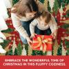 Artoid Mode Red Xmas Tree Snowflake Christmas Area Rug, Winter Home Decor Low-Profile Non-Slip Washable Large Rug for Living Room Bedroom Farmhouse Dining Room Kids Playroom 5×7 Feet(Red)