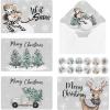 Artoid Mode 36 Pack Merry Christmas Thank You Cards Deer Snowman Truck Xmas Tree Greeting Cards Gift With Envelope Sticker Blank Note Cards for Birthday Wedding Baby Shower Bridal Shower, 4 x 6 Inch