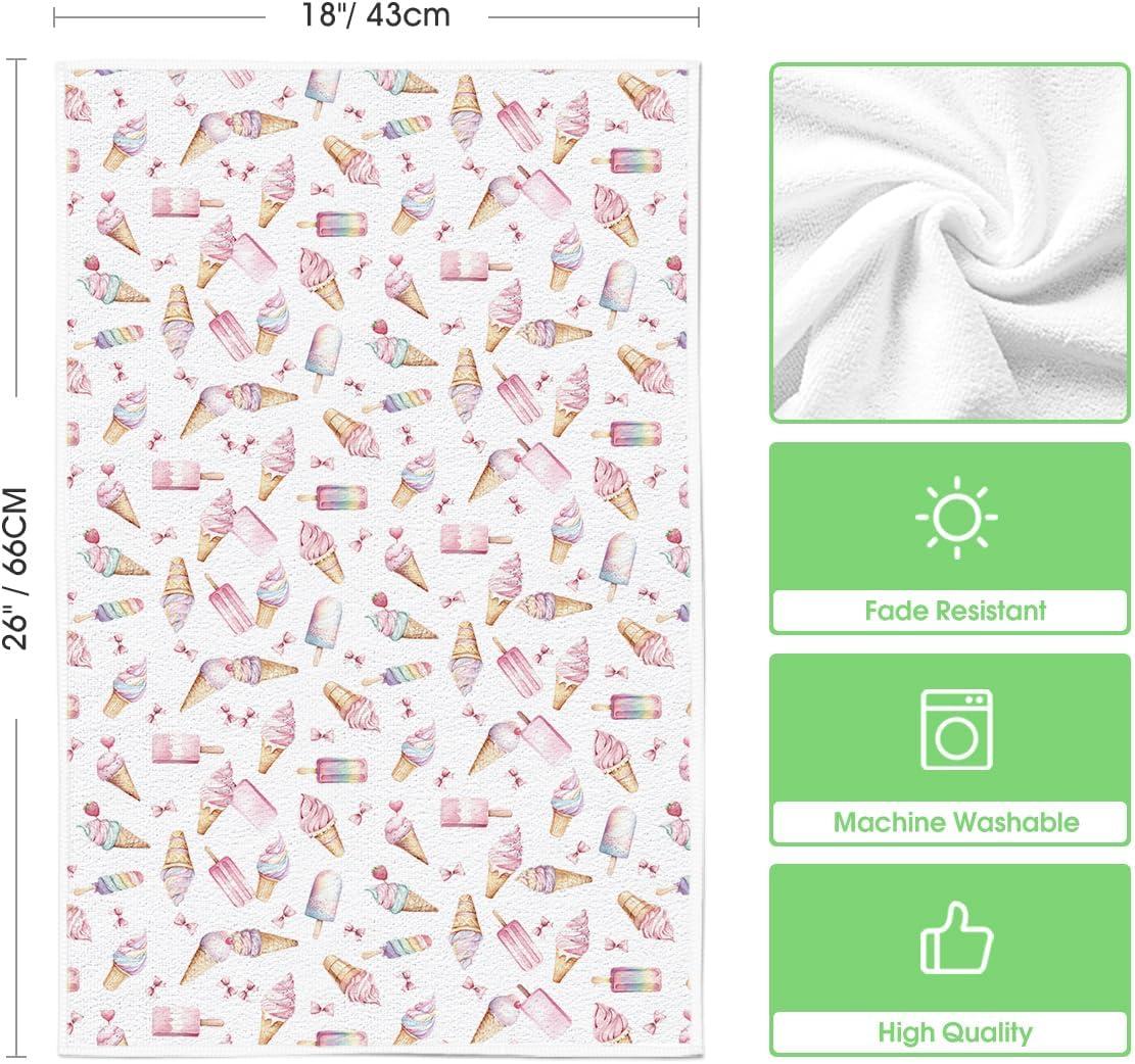 image:imageArtoid Mode Kiwi Fruits Summer Kitchen Towels Dish Towels 18x26 Inch Farmhouse Decoration Cleaning Set of 2Beige