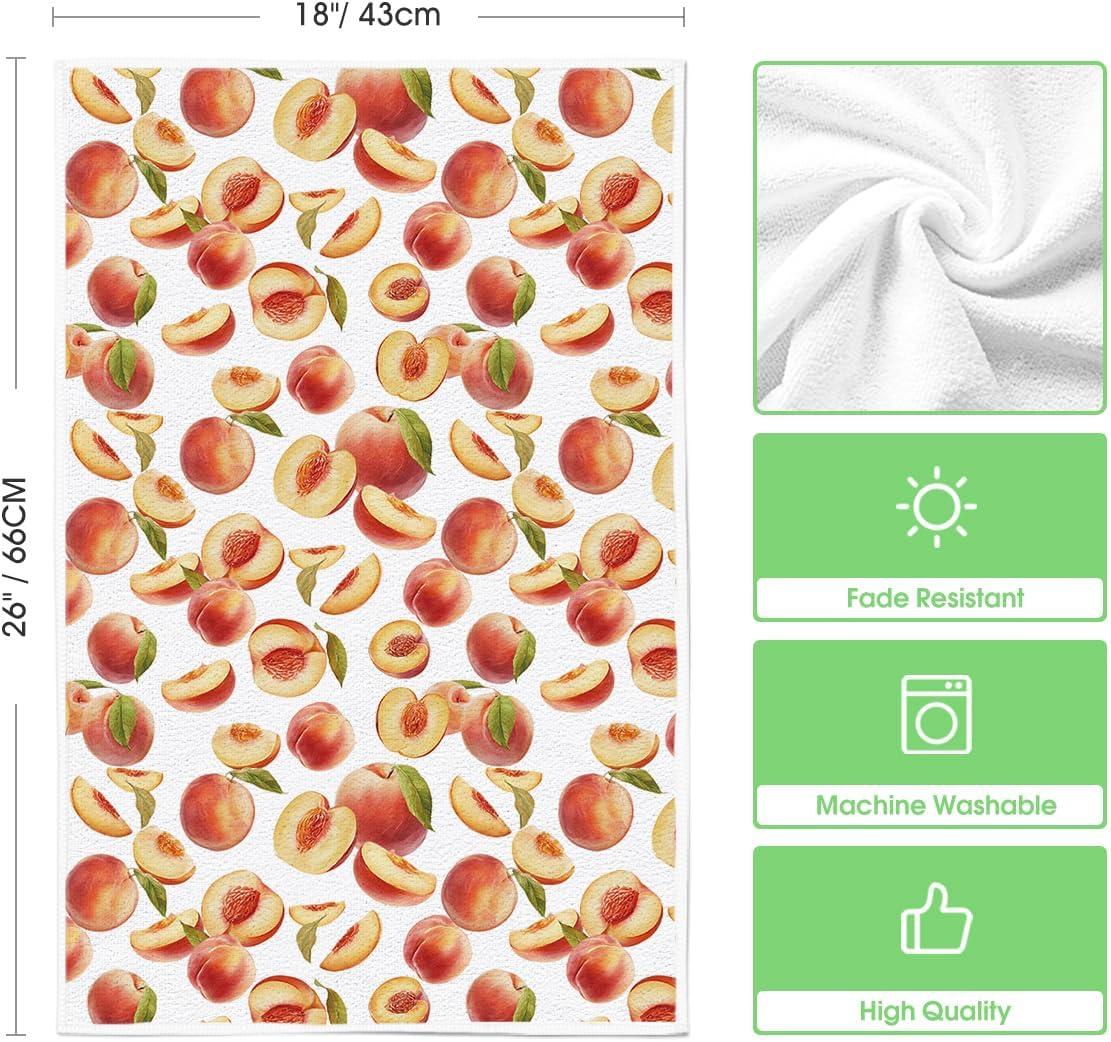 image:imageArtoid Mode Kiwi Fruits Summer Kitchen Towels Dish Towels 18x26 Inch Farmhouse Decoration Cleaning Set of 2BeigePink