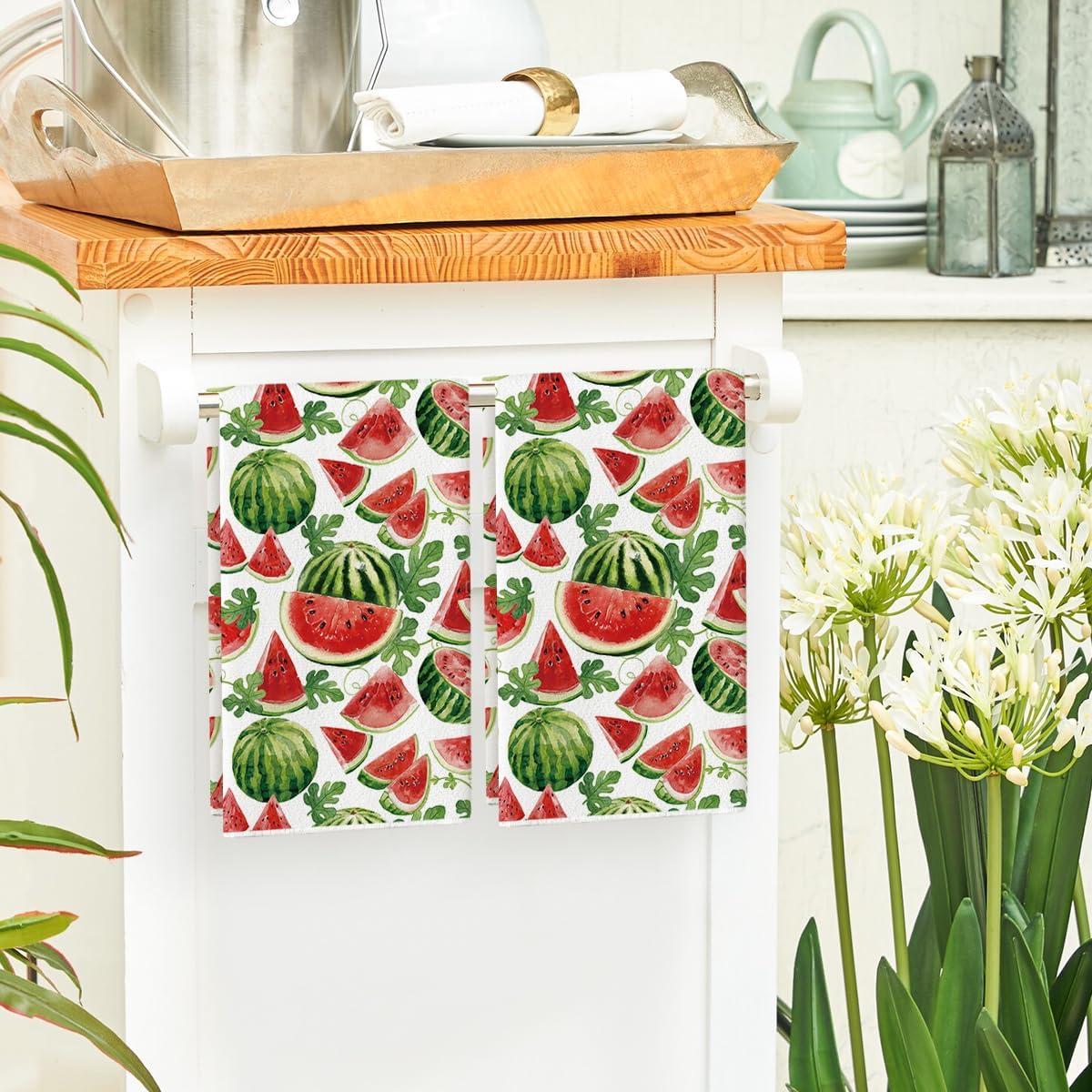 image:imageArtoid Mode Kiwi Fruits Summer Kitchen Towels Dish Towels 18x26 Inch Farmhouse Decoration Cleaning Set of 2BeigeRed