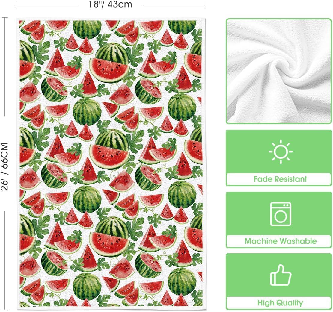 image:imageArtoid Mode Kiwi Fruits Summer Kitchen Towels Dish Towels 18x26 Inch Farmhouse Decoration Cleaning Set of 2BeigeRed