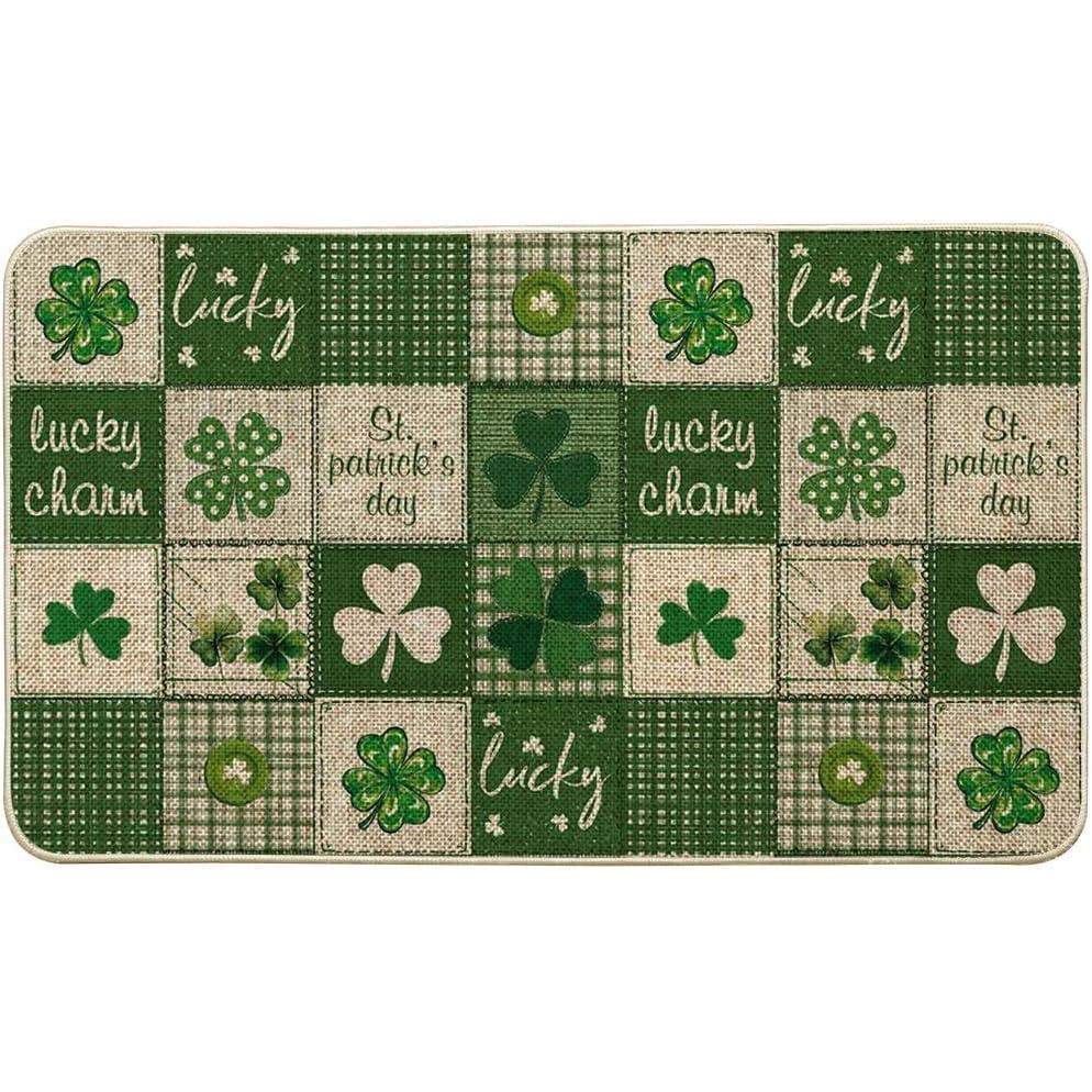 image:imageArtoid Mode Celtic Cross Shamrocks Harp St Patricks Day Doormat Home Decor Door Mat LowProfile Switch Rug Floor Mat for Indoor Outdoor 17x29 Inch