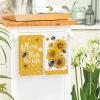 Artoid Mode Bee Sunflower Dot Hello Sunshine Summer Kitchen Towels Dish Towels, 18×26 Inch Farmhouse Spring Decoration Cleaning Set of 4