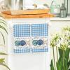 Artoid Mode Blue Checkered Shell Starfish Summer Kitchen Towels Dish Towels, 18×26 Inch Farmhouse Decoration Cleaning Set of 2(Blue)