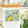 Artoid Mode Blue Lemons Leaves Flowers Summer Kitchen Towels Dish Towels, 18×26 Inch Farmhouse Spring Decoration Cleaning Set of 2(Blue)