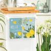 Artoid Mode Blue Lemons Leaves Flowers Summer Kitchen Towels Dish Towels, 18×26 Inch Farmhouse Spring Decoration Cleaning Set of 4(Blue)