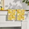 Artoid Mode Checkered Sunflowers Lemons Flowers Summer Kitchen Towels Dish Towels, 18×26 Inch Farmhouse Decoration Cleaning Set of 2