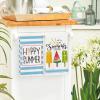 Artoid Mode Ice Cream Watermelon Happy Summer Kitchen Towels Dish Towels, 18×26 Inch Seasonal Summer Decoration Hand Towels Set of 2