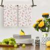 Artoid Mode Kiwi Fruits Summer Kitchen Towels Dish Towels, 18×26 Inch Farmhouse Decoration Cleaning Set of 2(Beige)