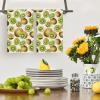 Artoid Mode Kiwi Fruits Summer Kitchen Towels Dish Towels, 18×26 Inch Farmhouse Decoration Cleaning Set of 2(Beige/Green)