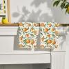 Artoid Mode Kiwi Fruits Summer Kitchen Towels Dish Towels, 18×26 Inch Farmhouse Decoration Cleaning Set of 2(Beige/Orange)