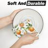Artoid Mode Kiwi Fruits Summer Kitchen Towels Dish Towels, 18×26 Inch Farmhouse Decoration Cleaning Set of 2(Beige/Orange)
