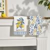 Artoid Mode Lemon Leaves Summer Kitchen Towels Dish Towels, 18×26 Inch Farmhouse Decoration Cleaning Set of 2