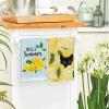 Artoid Mode Lemons Leaves Black Cat Hello Summer Kitchen Towels Dish Towels, 18×26 Inch Farmhouse Spring Decoration Cleaning Set of 4