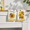 Artoid Mode Sunflower Bee Hello Sunshine Summer Kitchen Towels Dish Towels, 18×26 Inch Farmhouse Spring Decoration Cleaning Set of 2