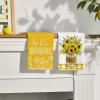 Artoid Mode Sunflowers Vise Leaves Summer Kitchen Towels Dish Towels, 18×26 Inch Farmhouse Decoration Cleaning Set of 2