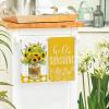 Artoid Mode Sunflowers Vise Leaves Summer Kitchen Towels Dish Towels, 18×26 Inch Farmhouse Decoration Cleaning Set of 2