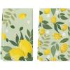 Artoid Mode Blue Lemons Leaves Flowers Summer Kitchen Towels Dish Towels, 18×26 Inch Farmhouse Spring Decoration Cleaning Set of 2(Green)